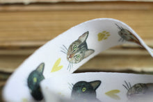 Lade das Bild in den Galerie-Viewer, Schlüsselband - Meine liebsten Katzen - Katzenköpfe - Sicherheitsverschluss - Eigene Illustrationen