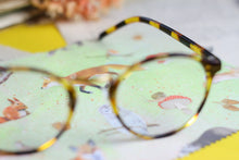 Lade das Bild in den Galerie-Viewer, Reinigungstuch - Waldtiere - Microfasertuch für Brillen, Bildschirme und Objektive - Fuchs, Eichhörnchen, Eule - Eigene Illustration