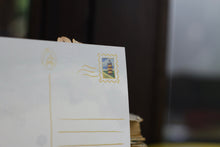 Lade das Bild in den Galerie-Viewer, Postkarte - Schafe auf Deich - Nordsee mit Leuchtturm - Aquarell Illustration - Handgemalt - Geburtstagskarte