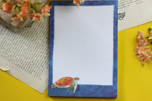 Lade das Bild in den Galerie-Viewer, Notizblock - Meeresschildkröte - Briefpapier - DIN A5 - 50 Seiten - kariert