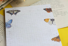 Lade das Bild in den Galerie-Viewer, Notizblock - Schmetterlinge - Briefpapier - DIN A5 - 50 Seiten - kariert