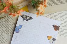 Lade das Bild in den Galerie-Viewer, Notizblock - Schmetterlinge - Briefpapier - DIN A5 - 50 Seiten - kariert