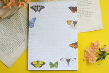 Lade das Bild in den Galerie-Viewer, Notizblock - Schmetterlinge - Briefpapier - DIN A5 - 50 Seiten - kariert