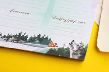 Lade das Bild in den Galerie-Viewer, Notizblock - Tagesplaner - Skandinavische Nacht - DIN A5 - 50 Seiten - Eigene Illustrationen