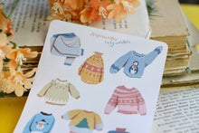 Lade das Bild in den Galerie-Viewer, Stickerbogen - Cozy Sweaters - Gemütliche Pullis - Bullet Journal - Eigene Illustrationen