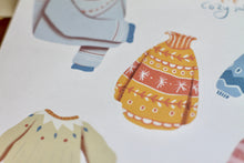 Lade das Bild in den Galerie-Viewer, Stickerbogen - Cozy Sweaters - Gemütliche Pullis - Bullet Journal - Eigene Illustrationen