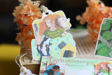 Lade das Bild in den Galerie-Viewer, Geschenkanhänger - Frauen Illustrationen - Gemütliche Malerei Frauen Mädchen - Geschenke verpacken - Eigene Illustration