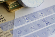 Lade das Bild in den Galerie-Viewer, Washi Tape - Doodle Dogs - Skizzierte Hunde - Lineart - Eigene Illustrationen - Border Collie, Mops, Rottweiler, Frenchie - 15mm x 10m