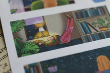 Lade das Bild in den Galerie-Viewer, Stickerbogen - Late Nights - gemütliche abendstimmung - Bullet Journal - Eigene Illustrationen