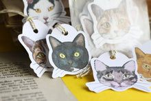 Lade das Bild in den Galerie-Viewer, Geschenkanhänger - My favorite cats - Katzen Illustrationen - Geschenke verpacken - Eigene Illustration