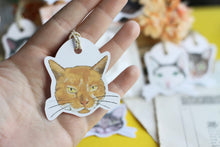 Lade das Bild in den Galerie-Viewer, Geschenkanhänger - My favorite cats - Katzen Illustrationen - Geschenke verpacken - Eigene Illustration