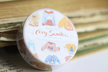 Lade das Bild in den Galerie-Viewer, Washi Tape - Gemütliche Pullover - Cozy Sweater - Eigene Illustrationen - 15mm x 10m