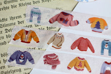 Lade das Bild in den Galerie-Viewer, Washi Tape - Gemütliche Pullover - Cozy Sweater - Eigene Illustrationen - 15mm x 10m
