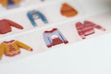 Lade das Bild in den Galerie-Viewer, Washi Tape - Gemütliche Pullover - Cozy Sweater - Eigene Illustrationen - 15mm x 10m