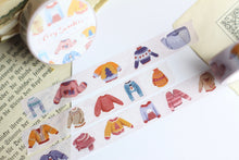 Lade das Bild in den Galerie-Viewer, Washi Tape - Gemütliche Pullover - Cozy Sweater - Eigene Illustrationen - 15mm x 10m