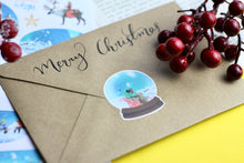 Lade das Bild in den Galerie-Viewer, Stickerbogen - Christmas night - Weihnachtsmann, Elfen und Rentiere - Weihnachtsabend - Bullet Journal - Eigene Illustrationen