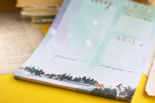 Lade das Bild in den Galerie-Viewer, Notizblock - Tagesplaner - Skandinavische Nacht - DIN A5 - 50 Seiten - Eigene Illustrationen