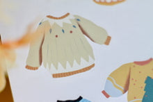 Lade das Bild in den Galerie-Viewer, Stickerbogen - Cozy Sweaters - Gemütliche Pullis - Bullet Journal - Eigene Illustrationen