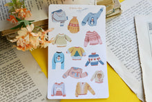 Lade das Bild in den Galerie-Viewer, Stickerbogen - Cozy Sweaters - Gemütliche Pullis - Bullet Journal - Eigene Illustrationen