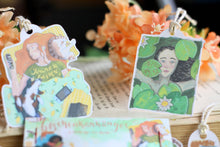 Lade das Bild in den Galerie-Viewer, Geschenkanhänger - Frauen Illustrationen - Gemütliche Malerei Frauen Mädchen - Geschenke verpacken - Eigene Illustration