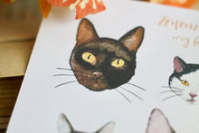 Lade das Bild in den Galerie-Viewer, Stickerbogen - Meine liebsten Katzen - Katzenkopf illustrationen - Bullet Journal - Eigene Illustrationen