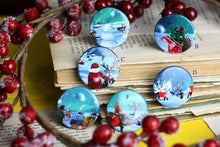 Lade das Bild in den Galerie-Viewer, Magnet Set - Christmas Night - Santa, Elfen, Rentiere - Adventskalender befüllen - Eigene Illustration