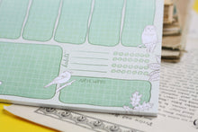 Lade das Bild in den Galerie-Viewer, Notizblock - Wochenplaner mit Habit Tracker - Waldtiere zum ausmalen - DIN A5 - 50 Seiten