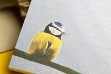 Lade das Bild in den Galerie-Viewer, Notizblock - Blaumeise auf Ast - A6 - 50 Seiten - Handgemalte Illustration