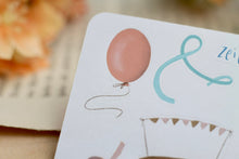 Lade das Bild in den Galerie-Viewer, Stickerbogen - Geburtstag - Torte, Luftballons, Luftschlangen - Bullet Journal - Eigene Illustrationen