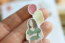 Lade das Bild in den Galerie-Viewer, Stickerbogen - Geburtstag - Torte, Luftballons, Luftschlangen - Bullet Journal - Eigene Illustrationen