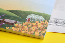 Lade das Bild in den Galerie-Viewer, Notizblock - Garten mit Gewächshaus - A6 - 50 Seiten - Handgemalte Illustration