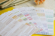Lade das Bild in den Galerie-Viewer, Stickerbogen - Essentials 003 - Bewertung / Star / Rating - Verschiedene Farben - Bullet Journal, Planer - Eigene Illustrationen