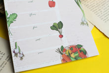 Lade das Bild in den Galerie-Viewer, Notizblock - Wochenplaner Menü - Menüplan - Was koche ich - Gemüse - DIN A5 - 50 Seiten