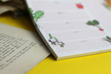 Lade das Bild in den Galerie-Viewer, Notizblock - Wochenplaner Menü - Menüplan - Was koche ich - Gemüse - DIN A5 - 50 Seiten