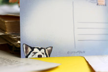 Lade das Bild in den Galerie-Viewer, Postkarte - Geburtstagskarte mit Hund und Torte - Handgemalte Illustration