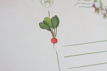 Lade das Bild in den Galerie-Viewer, Postkarte - Gemüse - Tomaten, Gurken, Knoblauch und mehr - Handgemalte Illustration