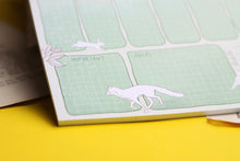 Lade das Bild in den Galerie-Viewer, Notizblock - Wochenplaner mit Habit Tracker - Waldtiere zum ausmalen - DIN A5 - 50 Seiten