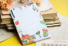 Lade das Bild in den Galerie-Viewer, Notizblock - Gemüse - Einkaufszettel - Möhren, Salat, Tomate - A6 - 50 Seiten - Handgemalte Illustration