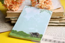Lade das Bild in den Galerie-Viewer, Notizblock - Waschbär - A6 - 50 Seiten - Handgemalte Illustration