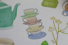 Lade das Bild in den Galerie-Viewer, Stickerbogen - Tee - Teekannen, Teebeutel, Zitrone, Zucker, Tassen - Cozy - Teatime - Bullet Journal - Eigene Illustrationen