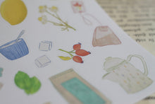 Lade das Bild in den Galerie-Viewer, Stickerbogen - Tee - Teekannen, Teebeutel, Zitrone, Zucker, Tassen - Cozy - Teatime - Bullet Journal - Eigene Illustrationen