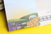 Lade das Bild in den Galerie-Viewer, Notizblock - Garten mit Gewächshaus - A6 - 50 Seiten - Handgemalte Illustration