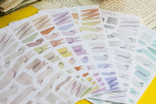 Lade das Bild in den Galerie-Viewer, Stickerbogen - Essentials 002 - Banner - Verschiedene Farben - Bullet Journal, Planer - Eigene Illustrationen