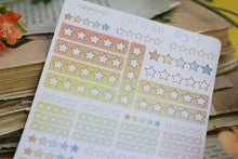 Lade das Bild in den Galerie-Viewer, Stickerbogen - Essentials 003 - Bewertung / Star / Rating - Verschiedene Farben - Bullet Journal, Planer - Eigene Illustrationen