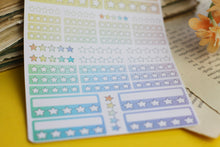 Lade das Bild in den Galerie-Viewer, Stickerbogen - Essentials 003 - Bewertung / Star / Rating - Verschiedene Farben - Bullet Journal, Planer - Eigene Illustrationen