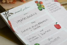 Lade das Bild in den Galerie-Viewer, Notizblock - Wochenplaner Menü - Menüplan - Was koche ich - Gemüse - DIN A5 - 50 Seiten