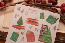 Lade das Bild in den Galerie-Viewer, Stickerbogen - Oh Christmas Read - Weihnachten - Bücher - Bullet Journal - Adventskalender befüllen - Briefe dekorieren - Penpal