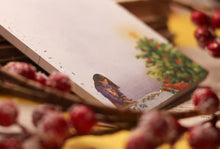 Lade das Bild in den Galerie-Viewer, Notizblock - Kekse backen mit Katze - Weihnachtsbaum - Adventskalender befüllen - A6 - 50 Seiten - liniert - Eigene Illustration