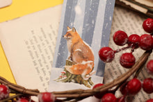 Lade das Bild in den Galerie-Viewer, Lesezeichen - Fuchs im Schnee - Winterwald - Winter - Weihnachten - Wichteln - Adventskalender befüllen - Eigene Illustration