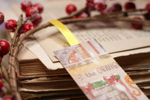 Lade das Bild in den Galerie-Viewer, Lesezeichen - Buchladen im Schnee - Buchhandlung - Bücherliebe - Adventskalender befüllen - Eigene Illustration